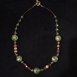 Stunning green stone necklace